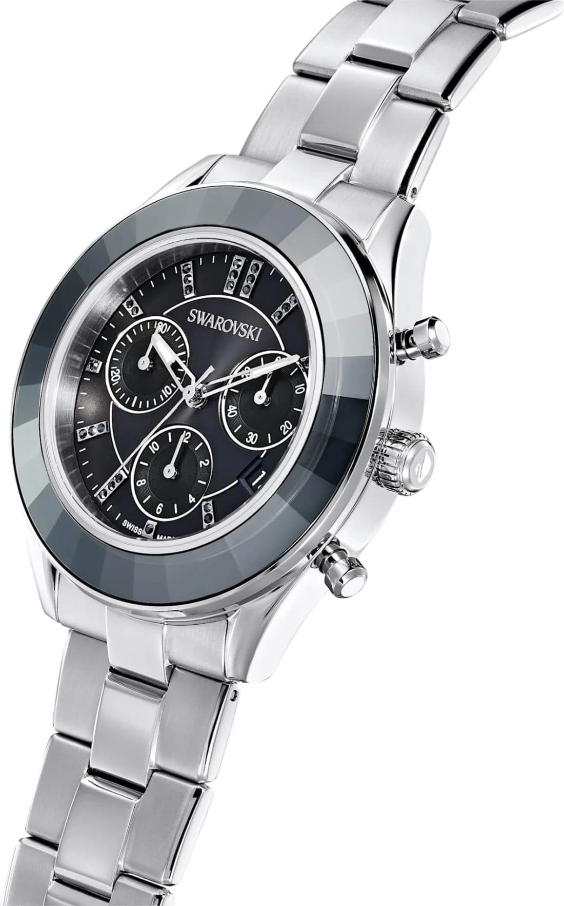 Swarovski Octea Lux Sport 5610520 Chronograph Metal Bracelet Watch vue 2