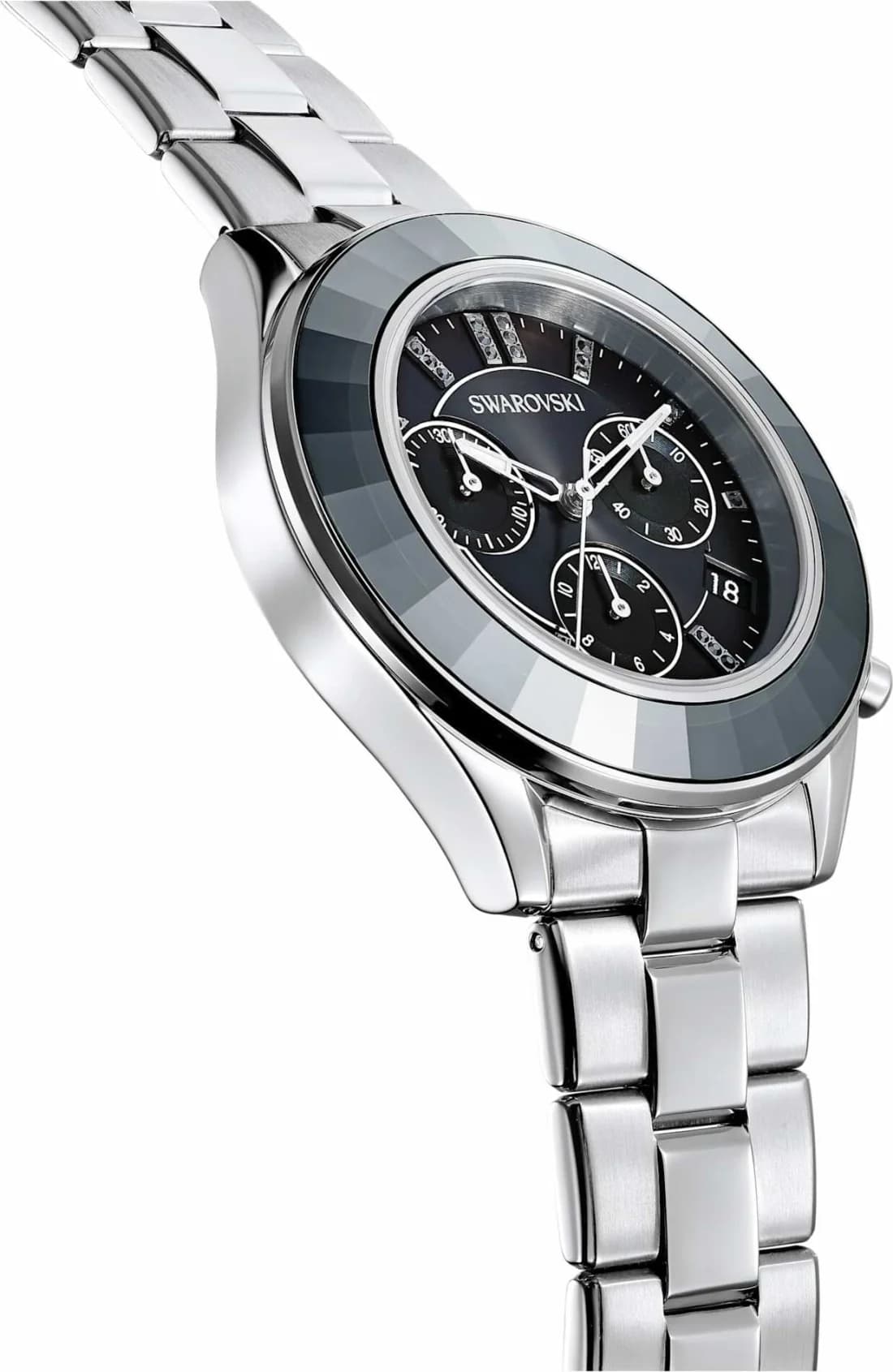 Swarovski Octea Lux Sport 5610520 Chronograph Metal Bracelet Watch vue 3