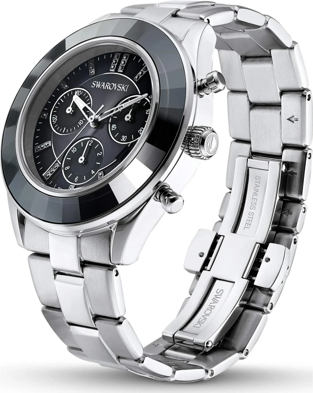 Swarovski Octea Lux Sport 5610520 Chronograph Metal Bracelet Watch vue 5