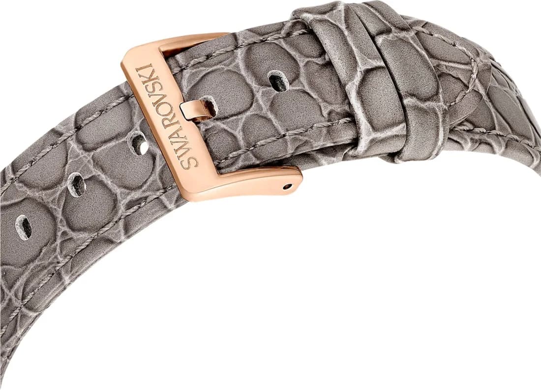 Swarovski Octea Lux Chrono 5671153 Grey Leather Strap Rose Gold Finish Watch vue 7