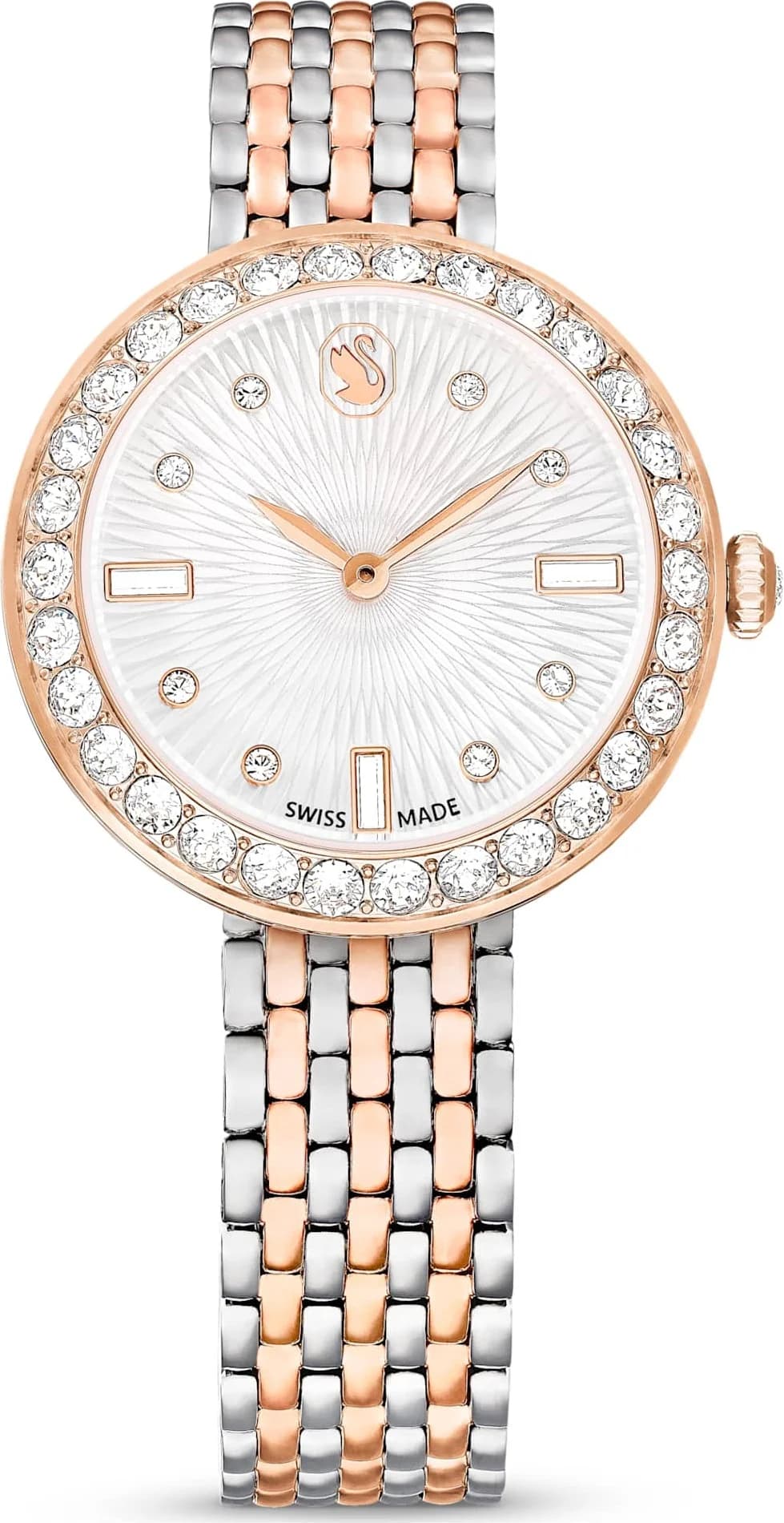 Swarovski Certa 5672971 watch with bicolor stainless steel bracelet and crystal-encrusted case