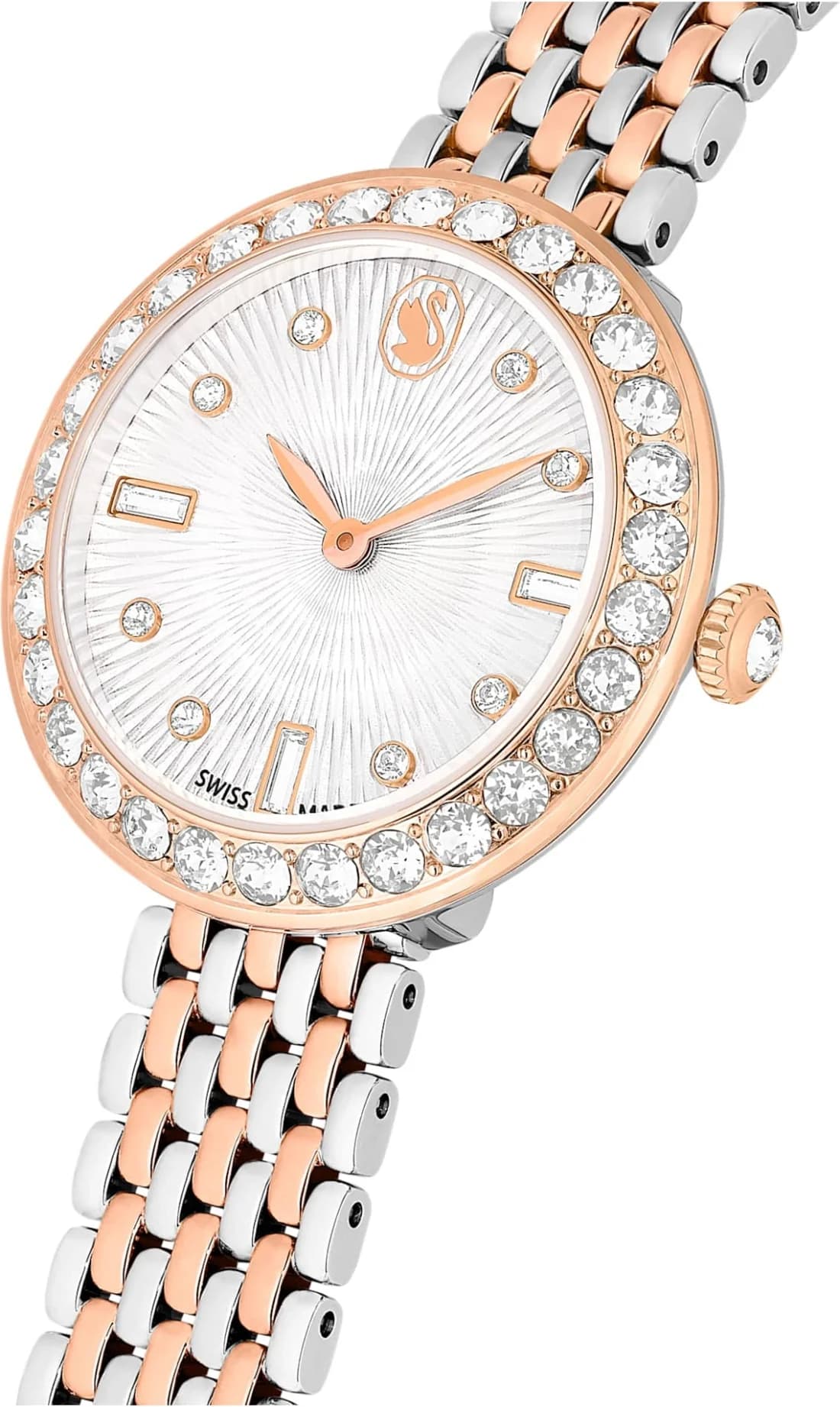Swarovski Certa 5672971 Two-Tone Stainless Steel Bracelet Watch with Crystal-Set Case - Swiss Made vue 2