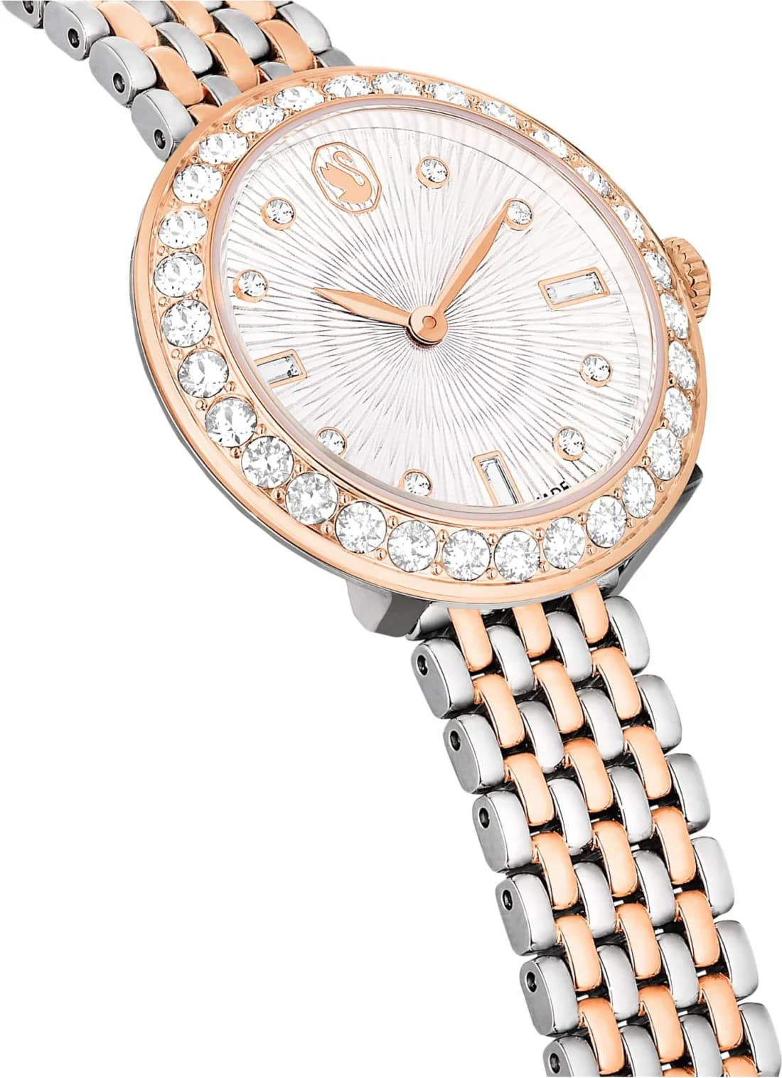 Swarovski Certa 5672971 Two-Tone Stainless Steel Bracelet Watch with Crystal-Set Case - Swiss Made vue 3