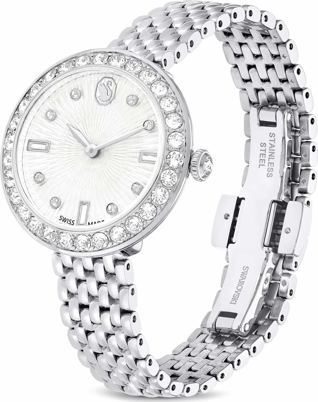Swarovski Certa 5673022 Stainless Steel Bracelet Watch with Crystal-Set Case vue 4