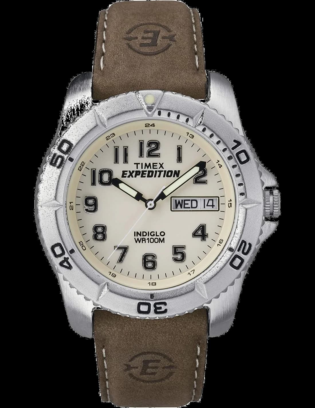 Montre Timex Expedition Bracelet en cuir marron