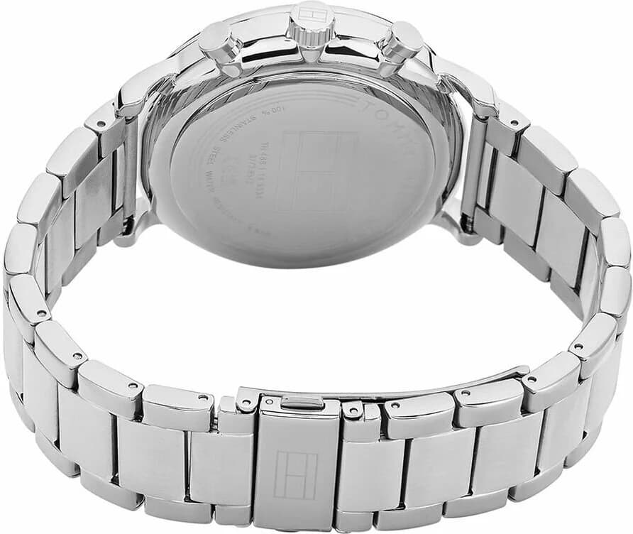 Tommy Hilfiger 1710569 Legend Silver Stainless Steel Skeleton Blue Dial Watch vue 4