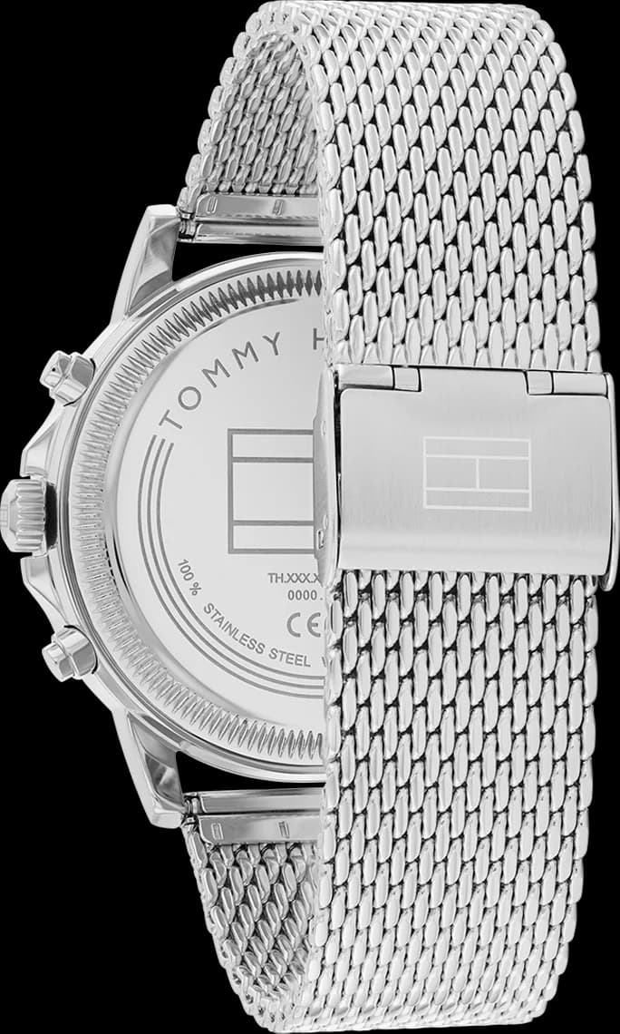 Montre Tommy Hilfiger 1710608 Stewart Acier Maille Milanaise Cadran Vert vue 3