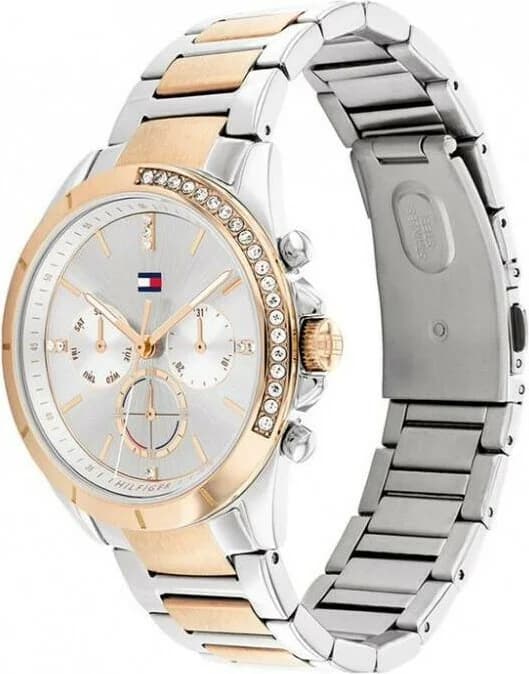 Tommy Hilfiger 1782387 Kennedy Bicolor Steel and Crystal Women's Watch vue 2