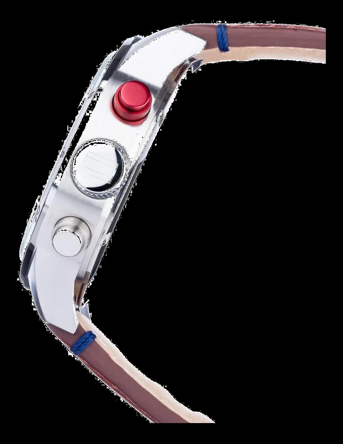 Montre Tommy Hilfiger 1791066 avec Boîtier en Acier et Bracelet en Cuir Marron vue 2