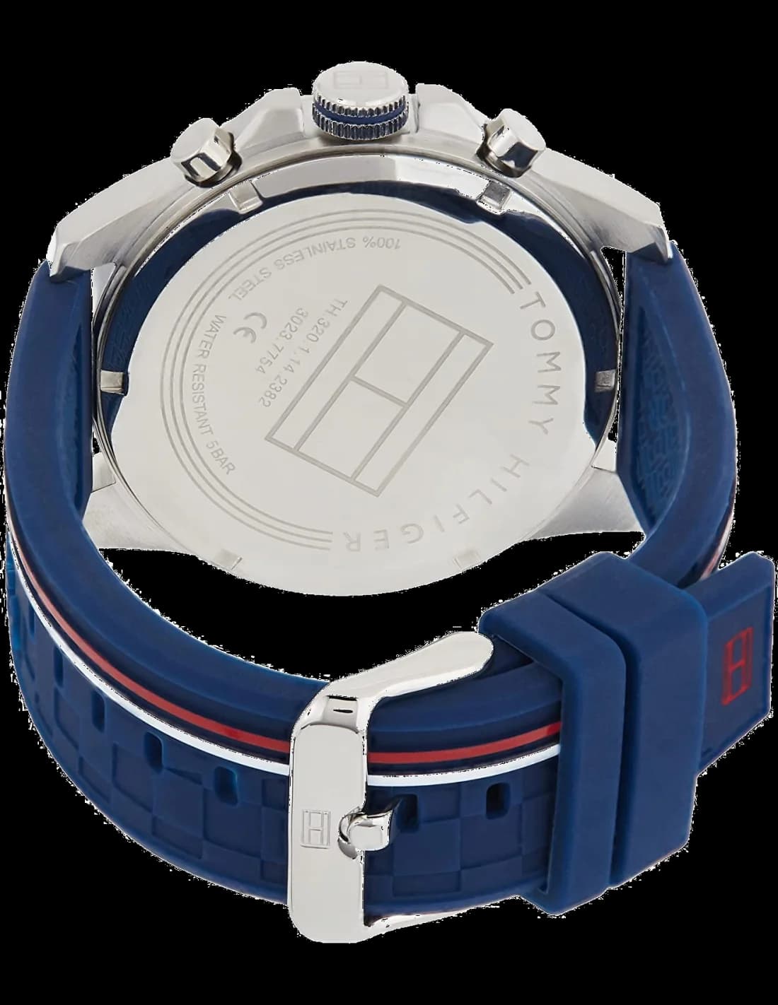 Montre Tommy Hilfiger 1791476 Decker Chronographe Homme Silicone Bleu vue 3