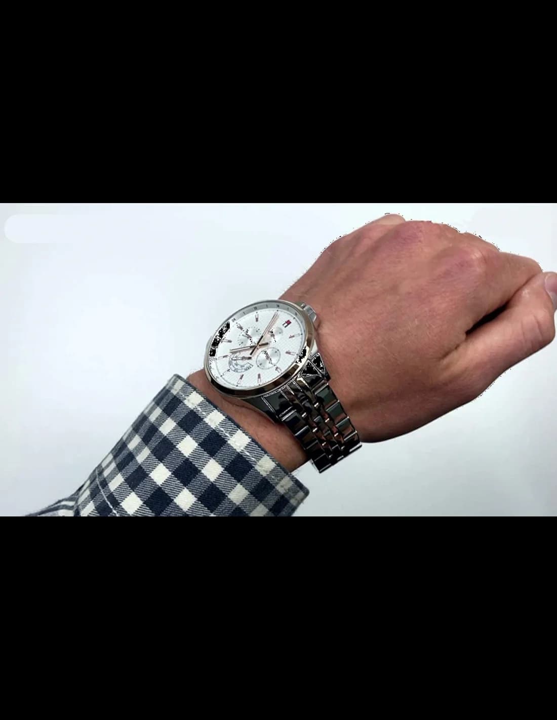 Tommy Hilfiger 1791617 Shawn Anthracite Grey Steel Men's Watch vue 3