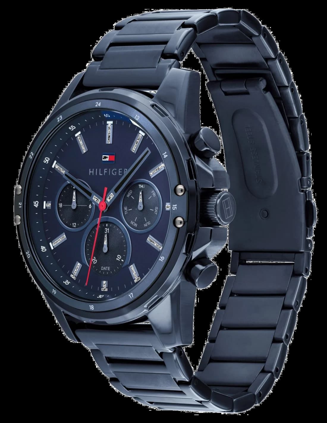 Montre Tommy Hilfiger 1791789 Mason Chronographe en Acier Bleu vue 2