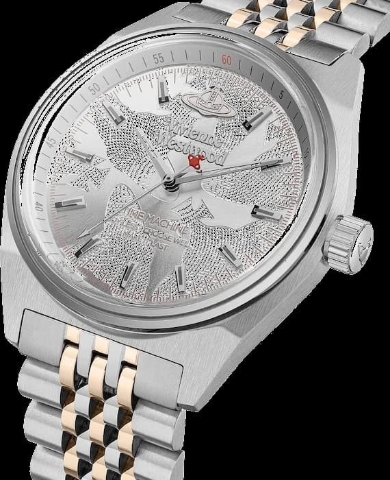 Vivienne Westwood Lady Sydenham VV251WSSR Two-Tone Steel Bracelet Silver Dial Women's Watch vue 2