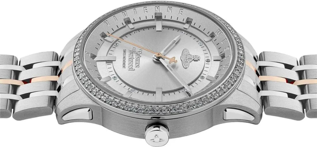 Vivienne Westwood VV262WSSR East End Bicolour Steel and Rhinestone Women's Watch vue 4