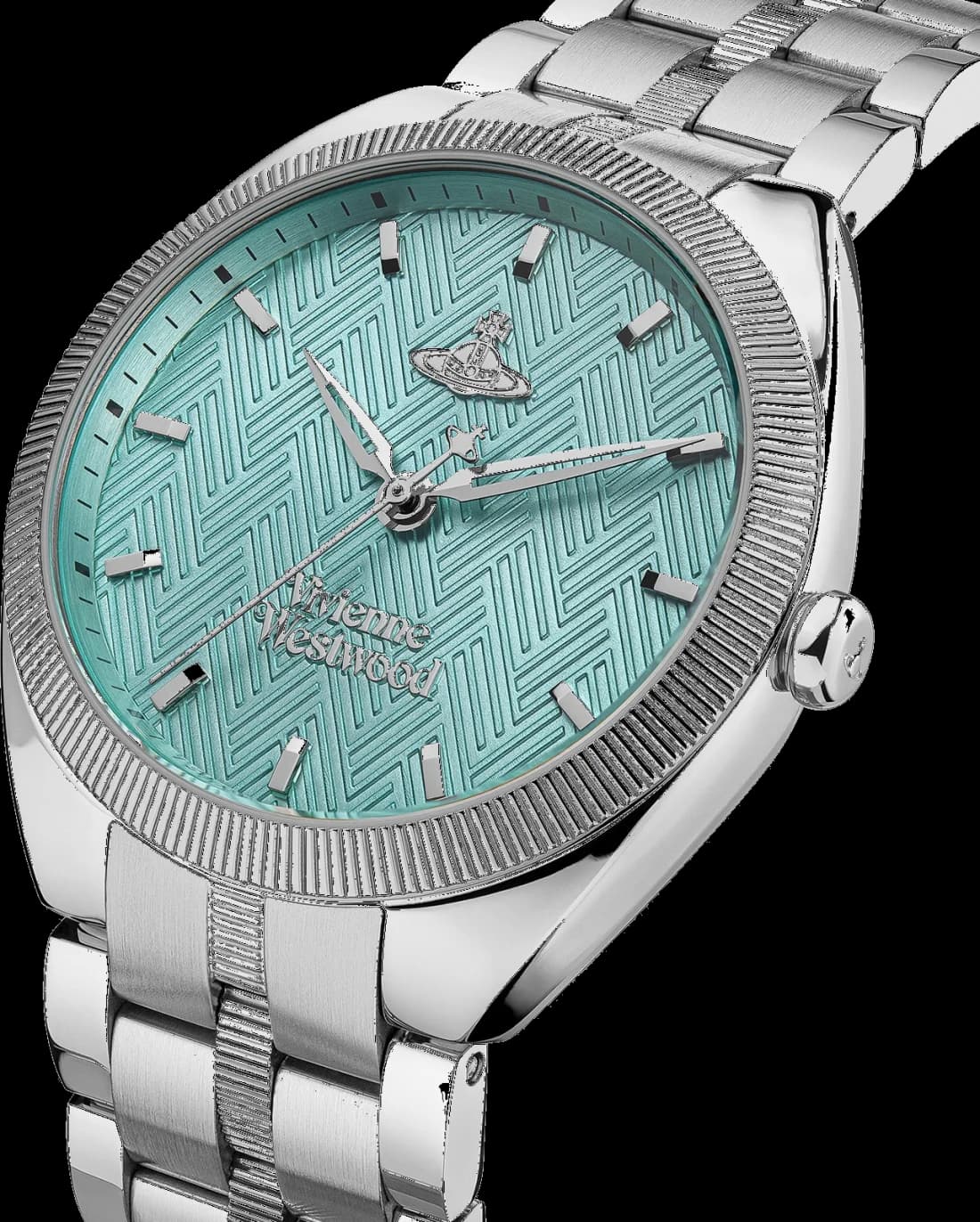 Vivienne Westwood The Mews VV281TQSL Women's Watch, Silver Steel Bracelet, Turquoise Dial vue 2