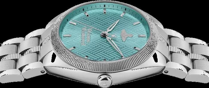 Vivienne Westwood The Mews VV281TQSL Women's Watch, Silver Steel Bracelet, Turquoise Dial vue 5