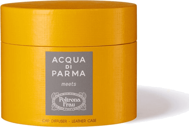 Diffuseur de parfum en cuir pour voiture Acqua Di Parma meets Poltona Frau