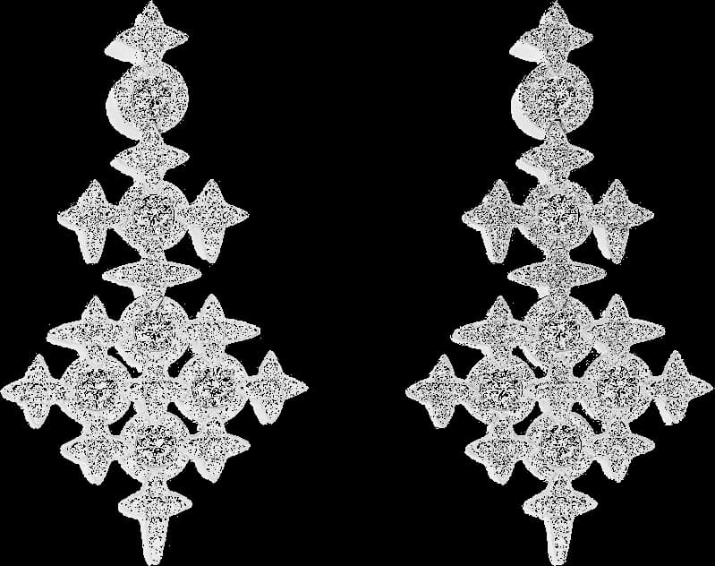 Boucles d'oreilles APM Monaco pavé météorites et cercles en argent 925