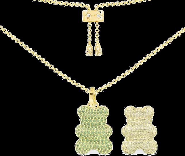 Collier APM Monaco ajustable Yummy Bear Wonderland motif ourson pavé de cristaux