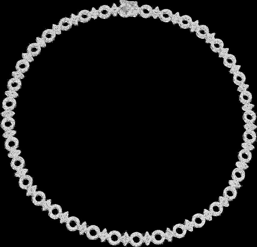 Collier APM Monaco ras-de-cou Météorites et Cercles en argent 925