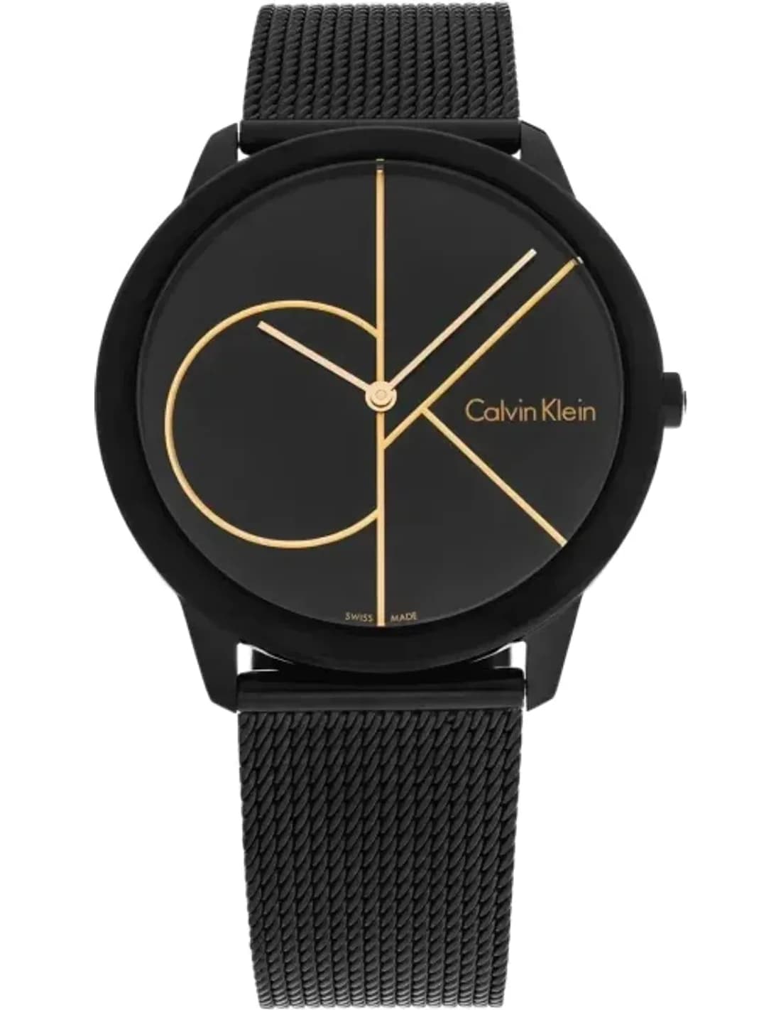 Montre Calvin Klein K3M214X1 en Acier Noir et Maille Milanaise 40mm