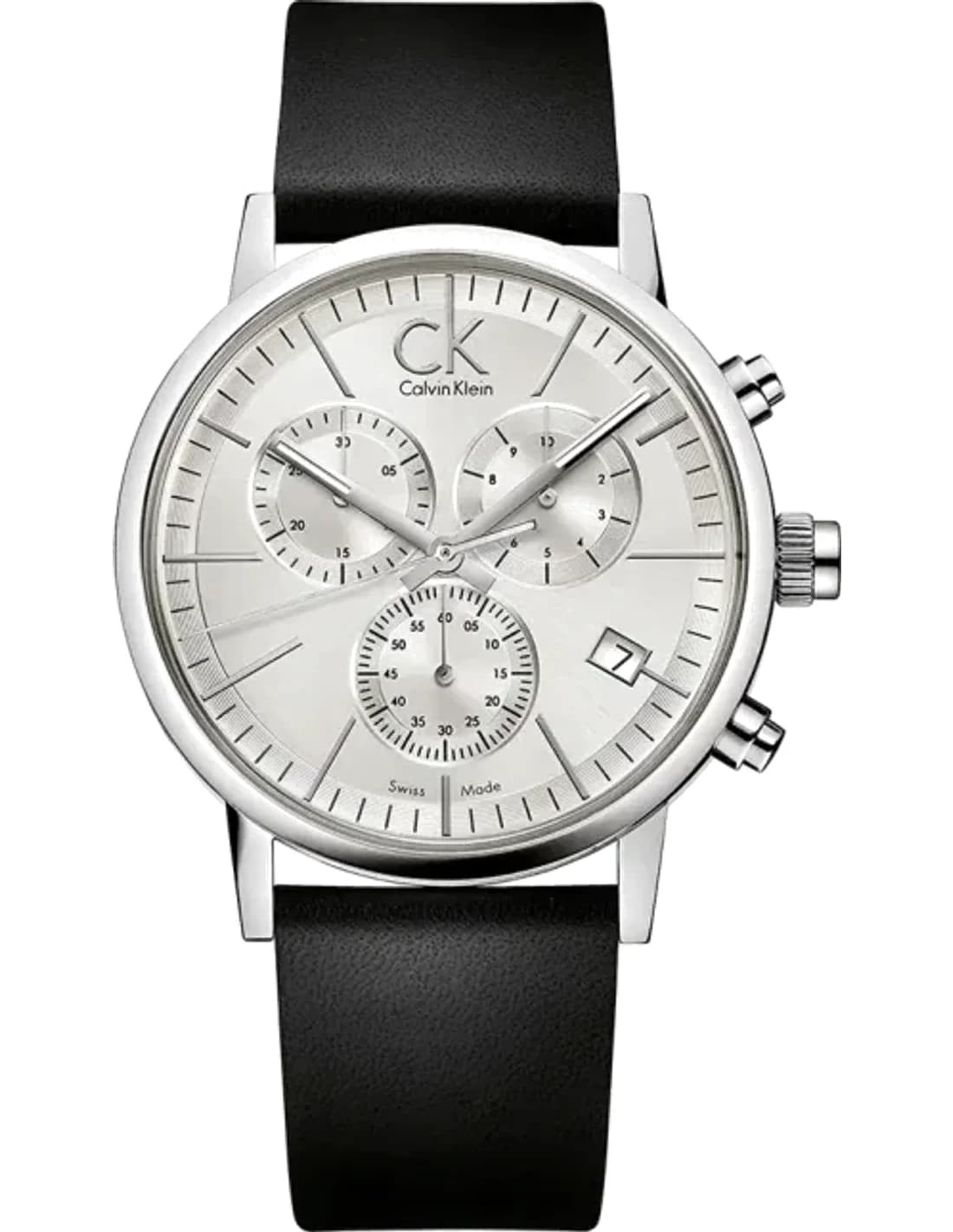 Montre Calvin Klein K7627120 Chronographe Acier et Cuir Noir