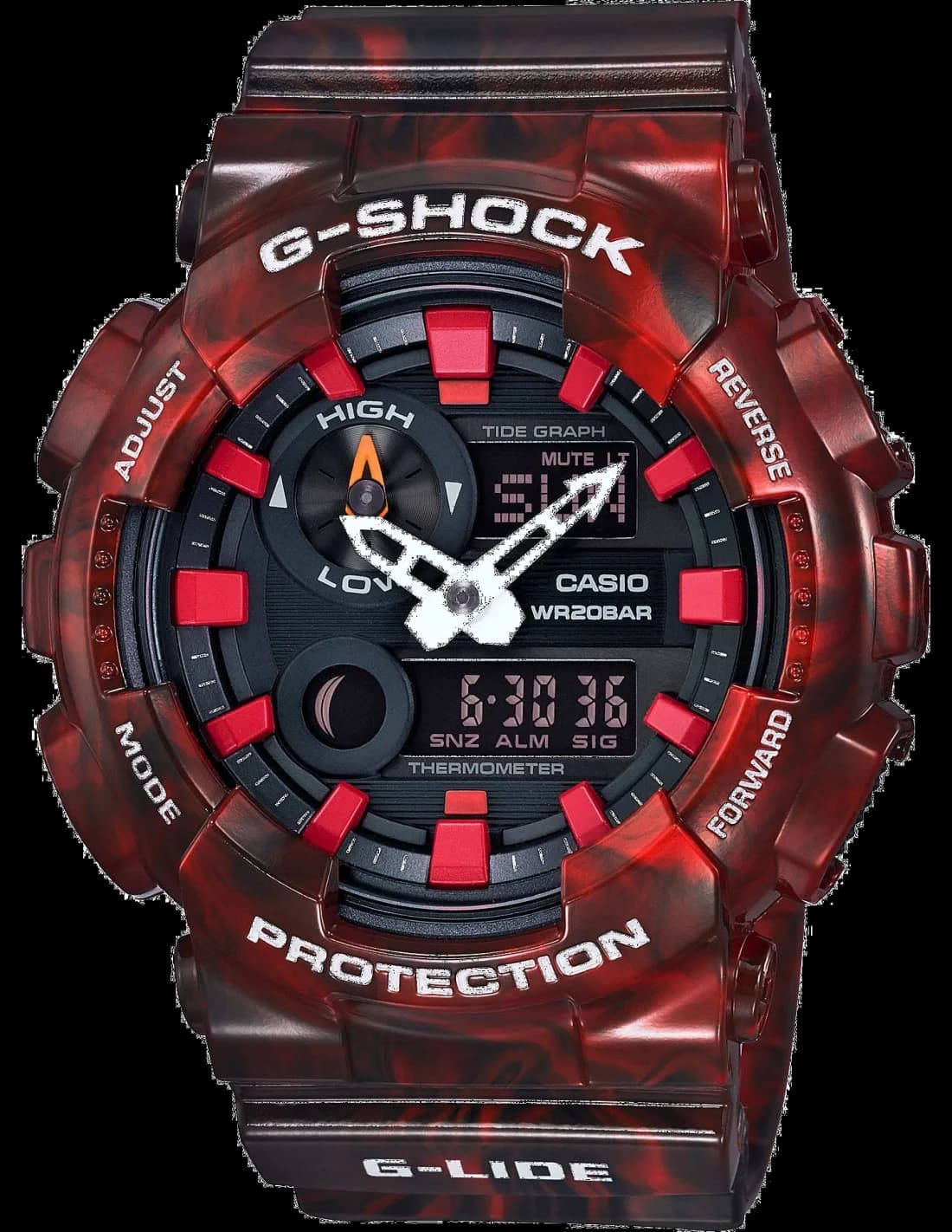 Montre Homme Casio G-Shock GAX-100MB-4AER Rouge