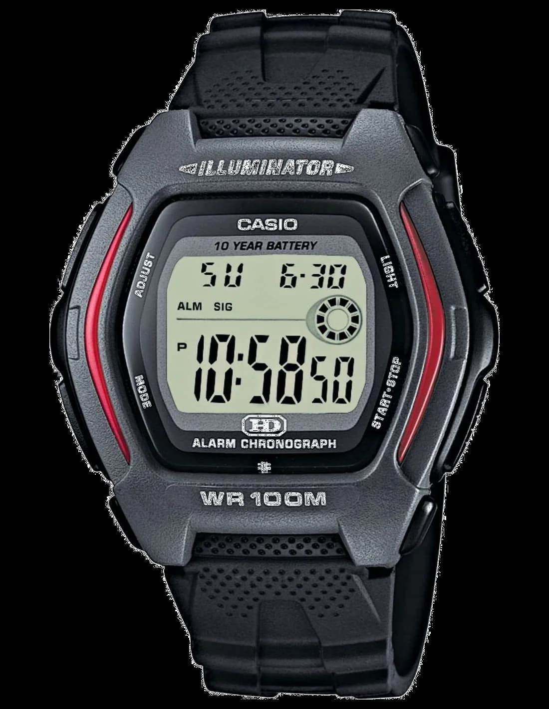 Montre Homme Casio HDD-600-1AVES Noir en Résine Haute Résistance
