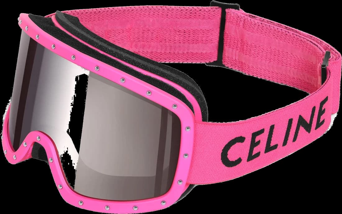 Masque de ski a clous Celine CL40196U 73C rose mat