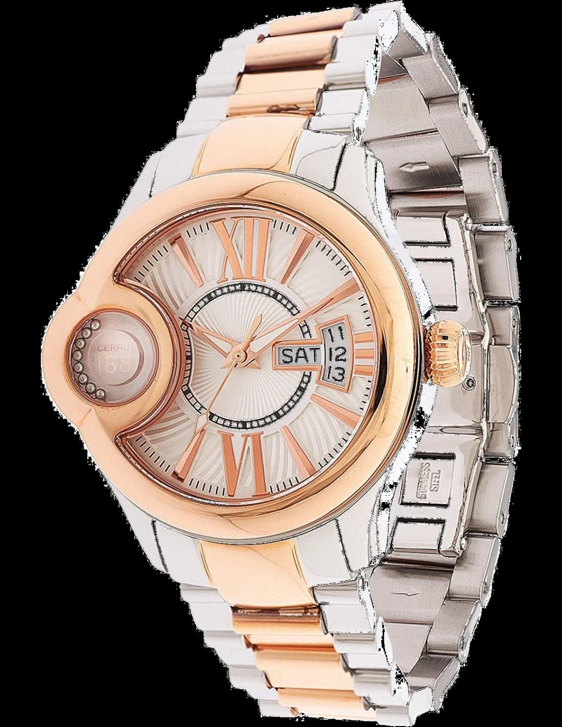 Montre Femme Cerruti 1881 CRM043I211F Acier doré bi-on Swiss Made