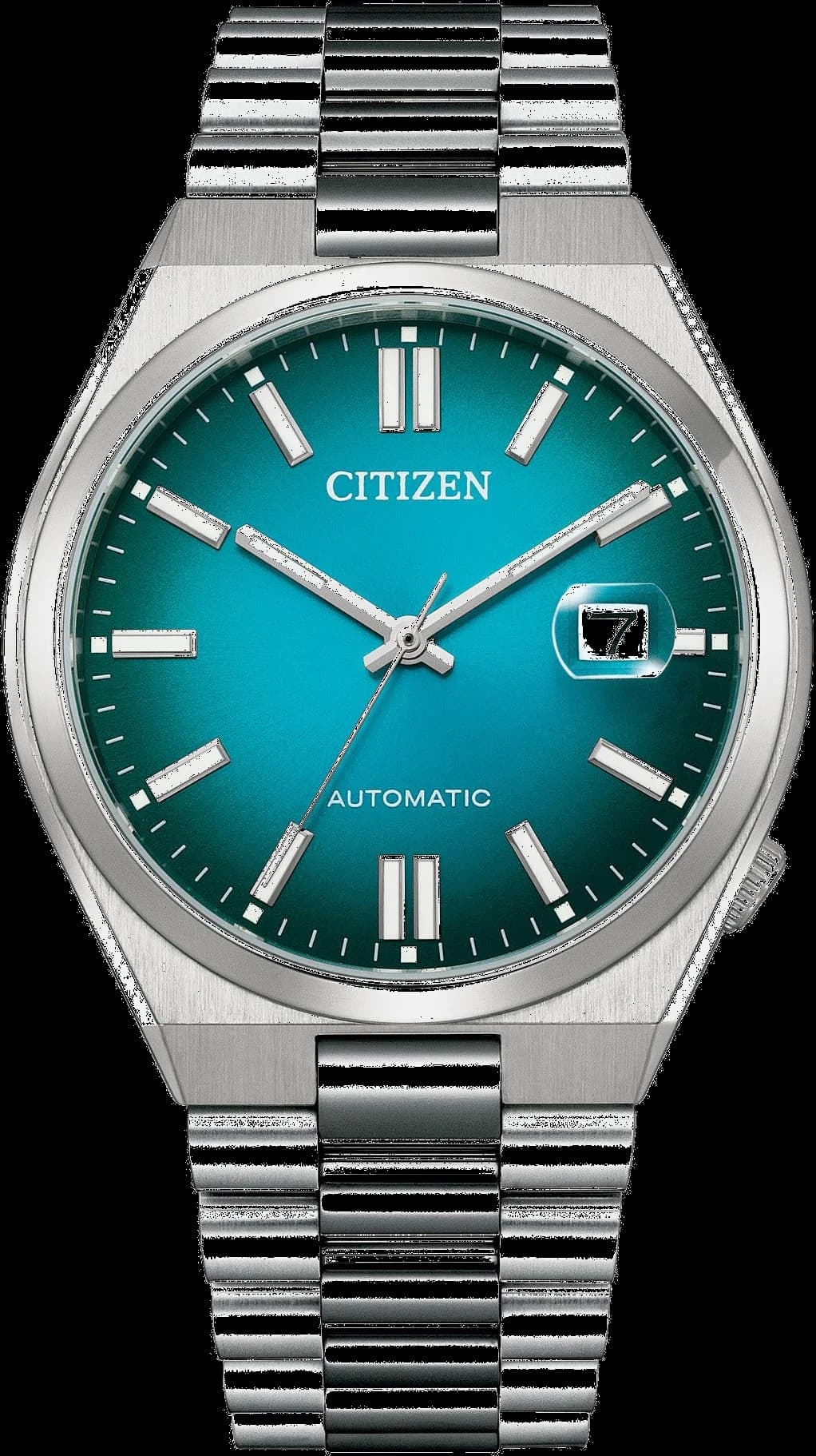 Citizen Automatic Watch NJ0151-88X with Teal Blue Dial and Steel Bracelet