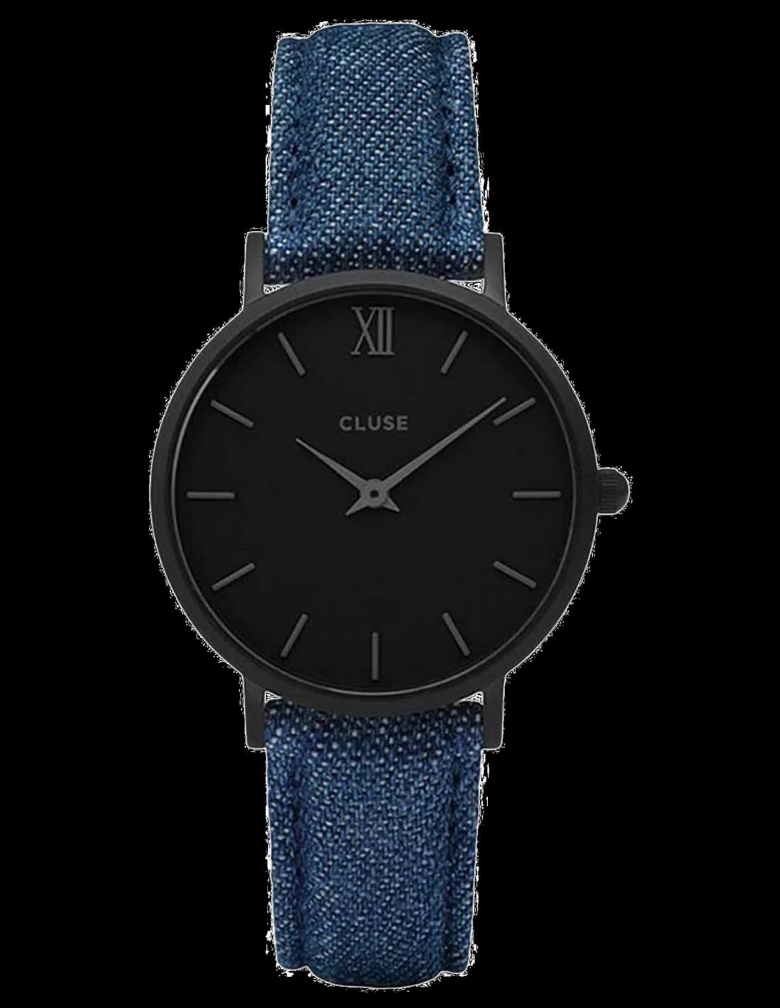 Montre Cluse Minuit CL30031 Bracelet Jeans Denim Bleu