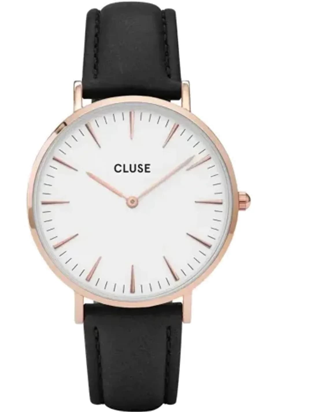 Montre Cluse La Bohème CL18008 Noir bracelet en cuir noir