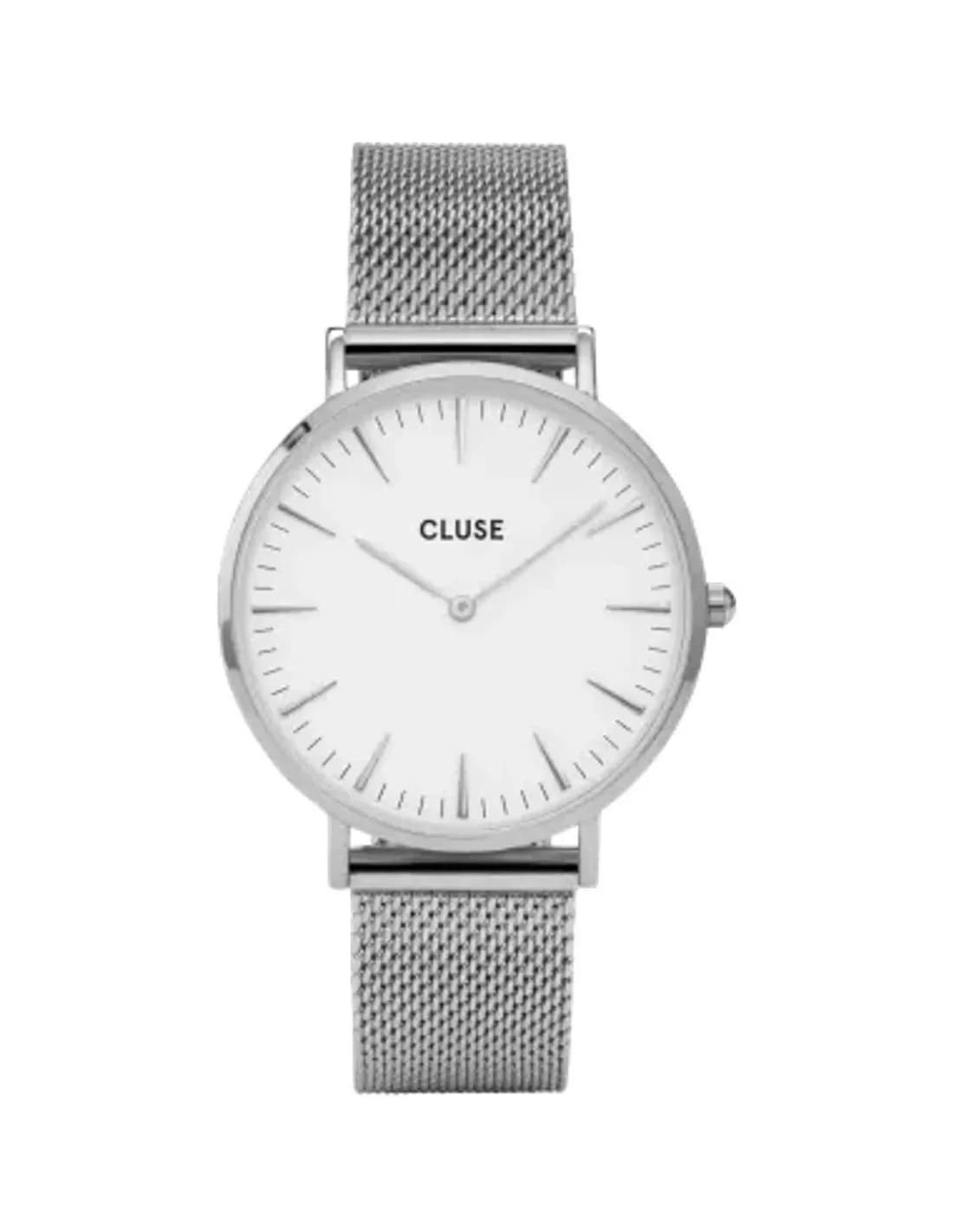 Montre Cluse La Bohème CL18105 bracelet en maille milanaise acier argenté
