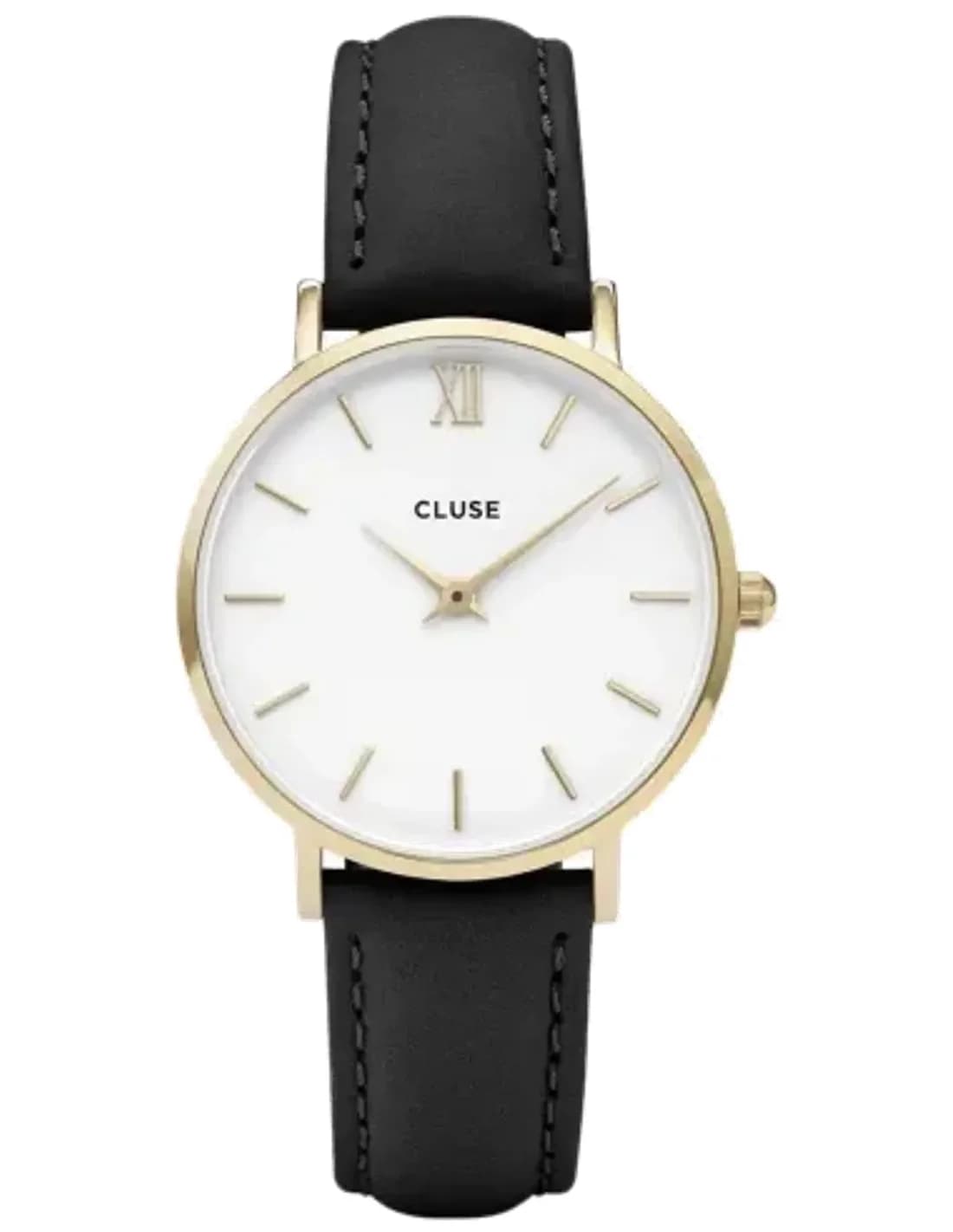 Montre Cluse Minuit CL30019 Bracelet en cuir noir