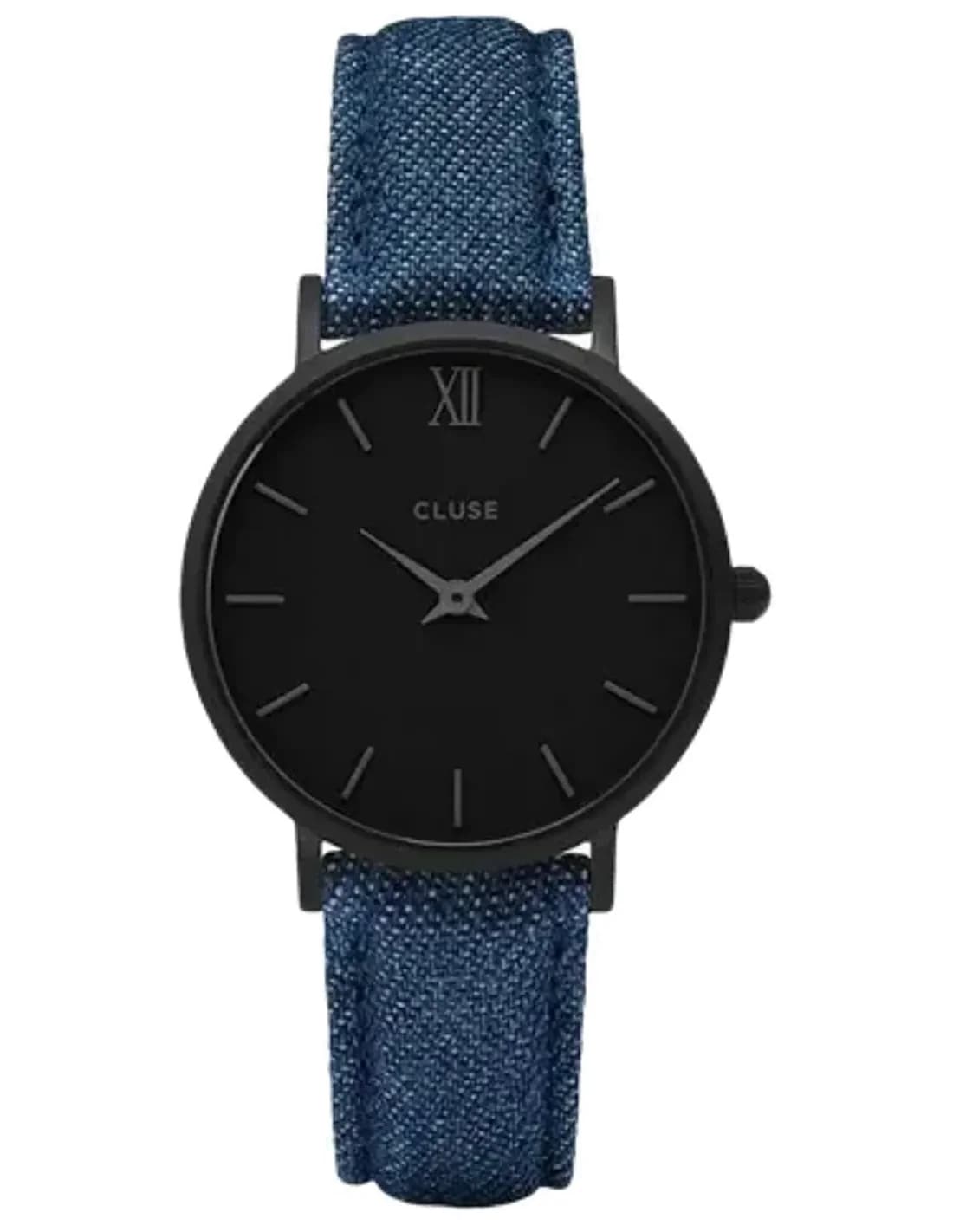 Montre Cluse Minuit CL30031 Bracelet Jeans Denim Bleu