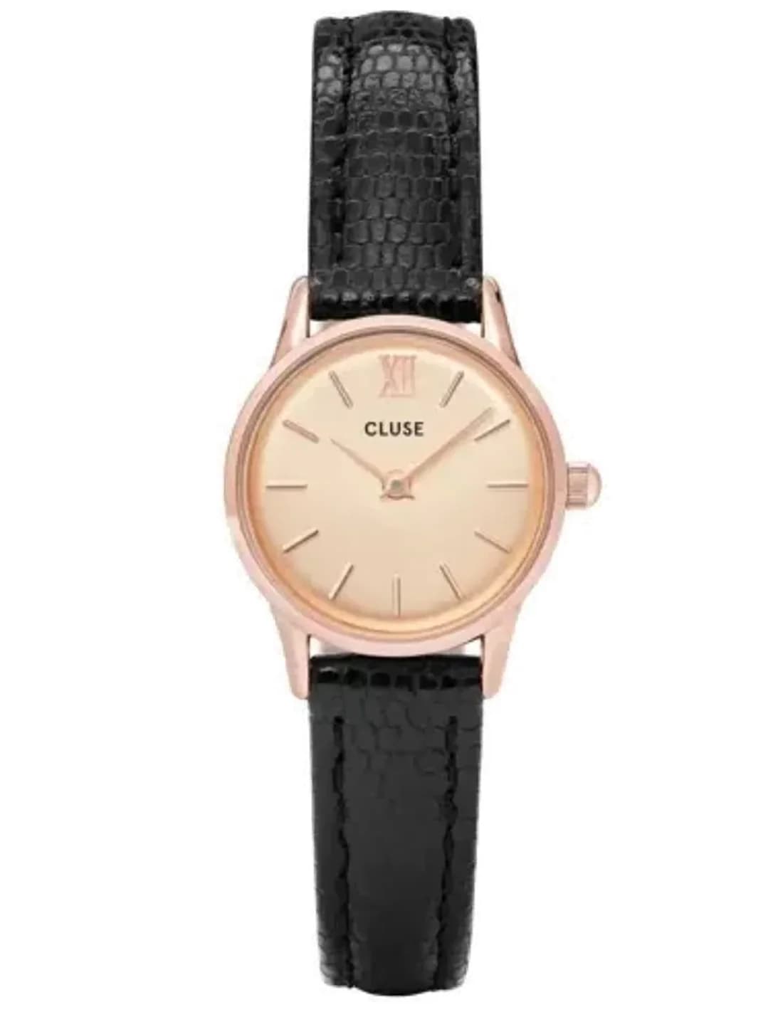 Montre Femme Cluse La Vedette CL50028 Noir fond or rose