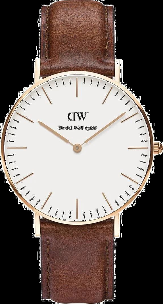 Daniel Wellington Classic St Mawes 36 mm DW00100035 Brown Leather Watch