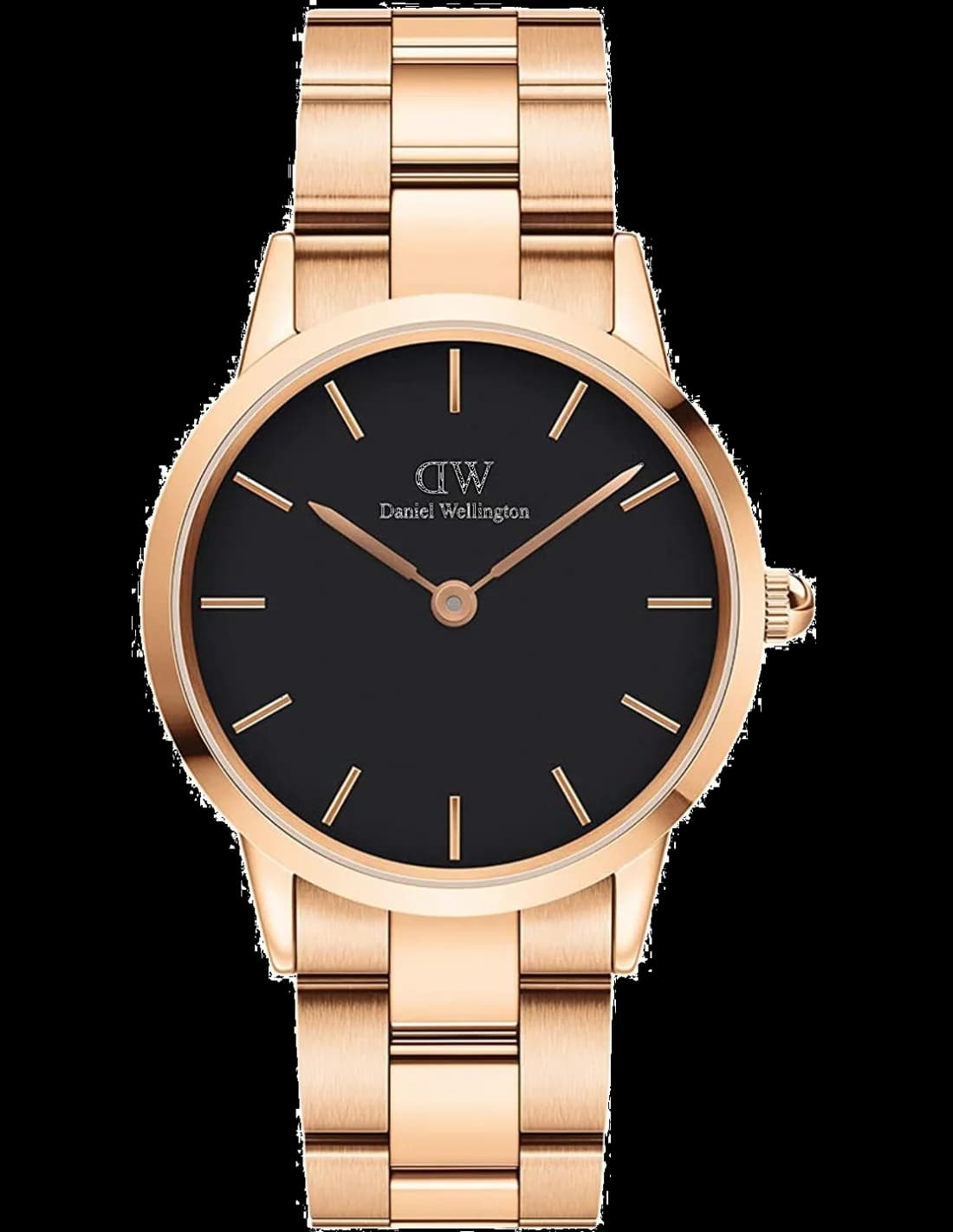 Daniel Wellington DW00100210 Iconic Link 36mm polished rose gold stainless steel watch