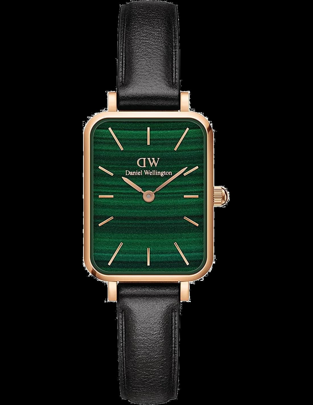 Daniel Wellington DW00100439 Green Dial and Black Leather Strap Watch