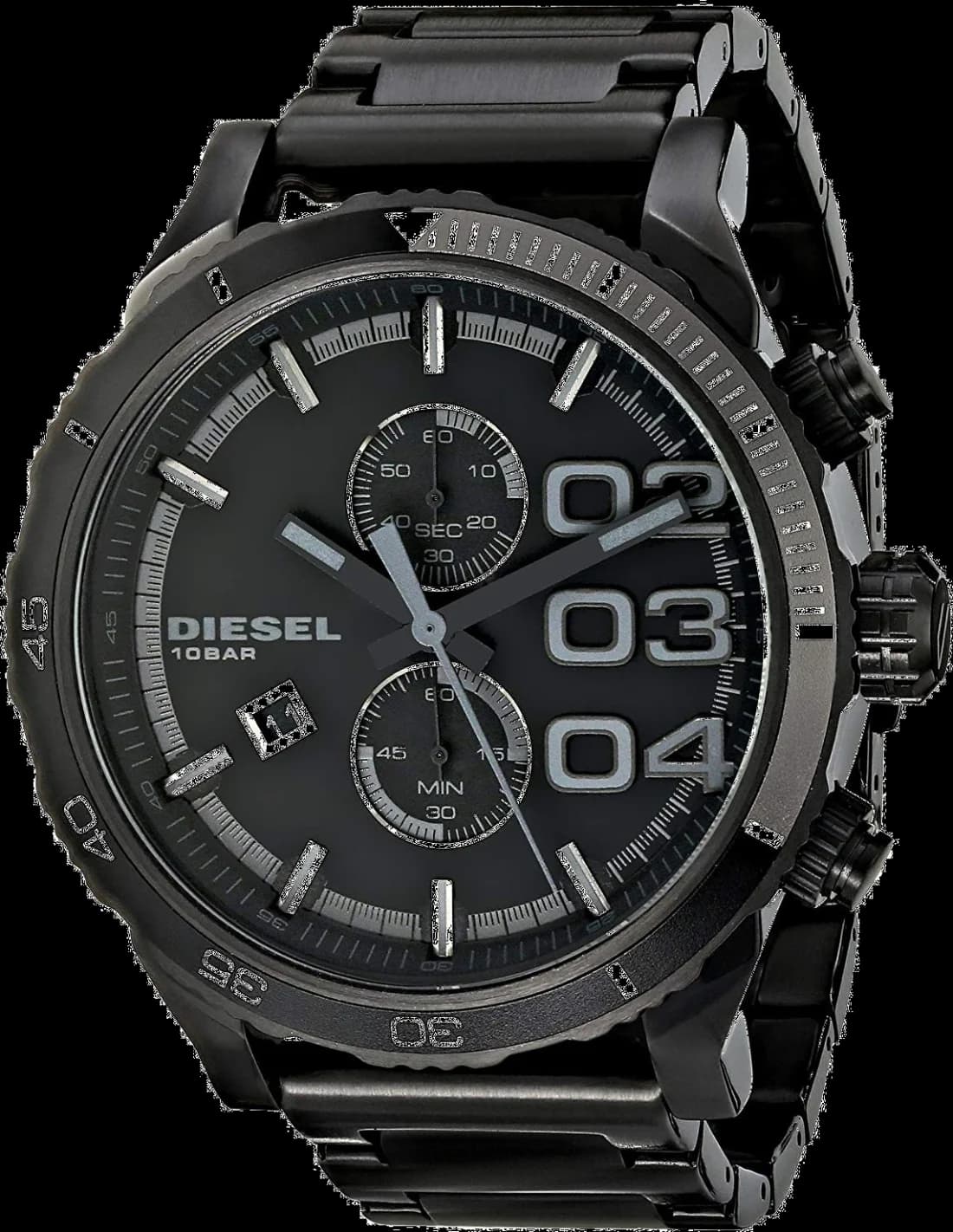 Diesel DZ4326 Double Down 48 Black Steel Men's Watch