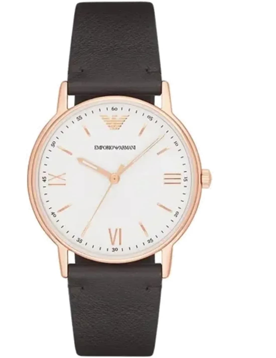 Montre Emporio Armani AR11011 Kappa avec Bracelet en Cuir Marron