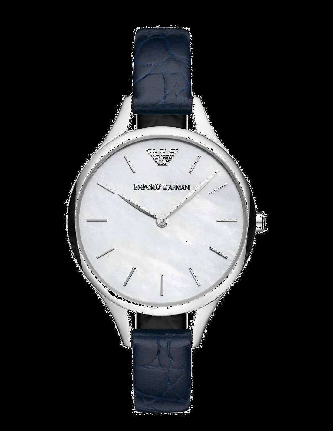 Montre Emporio Armani AR11090 Aurora avec Bracelet en Cuir Bleu Fin