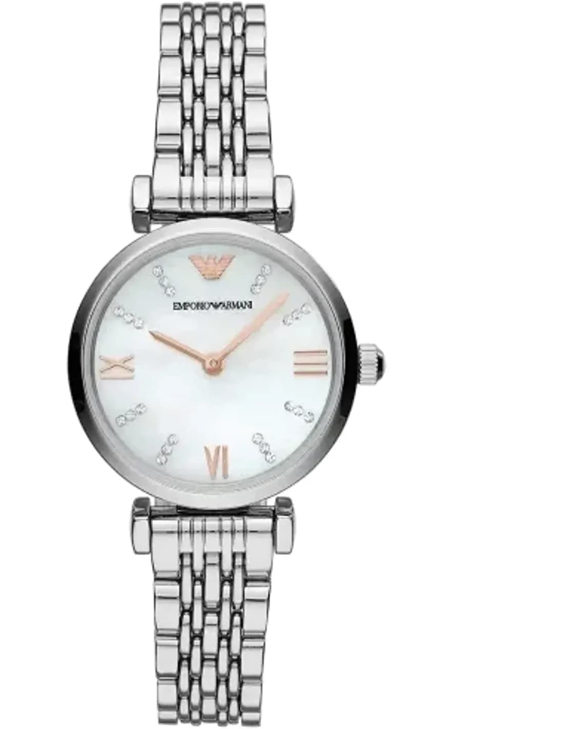 Montre Emporio Armani AR11204 Petit Cadran en Nacre et Bracelet T-Bar