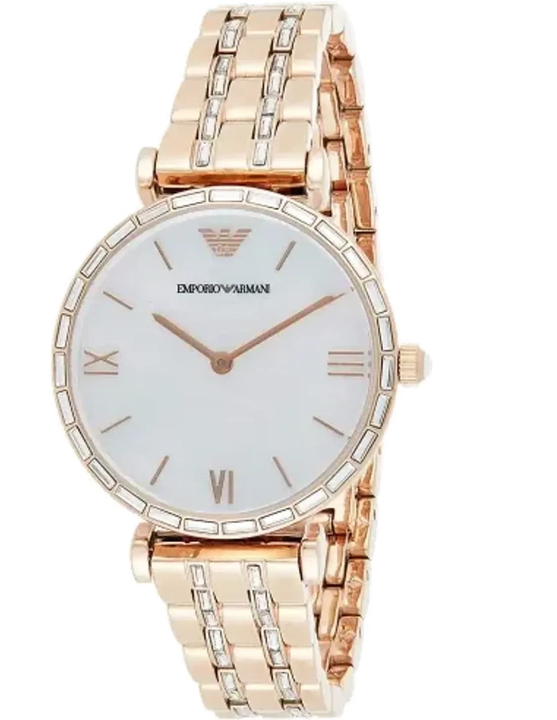 Montre Emporio Armani AR11294 en Acier Or Rose et Cadran Nacre