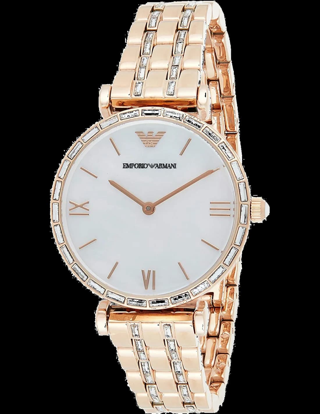 Montre Emporio Armani AR11294 en Acier Or Rose et Cadran Nacre