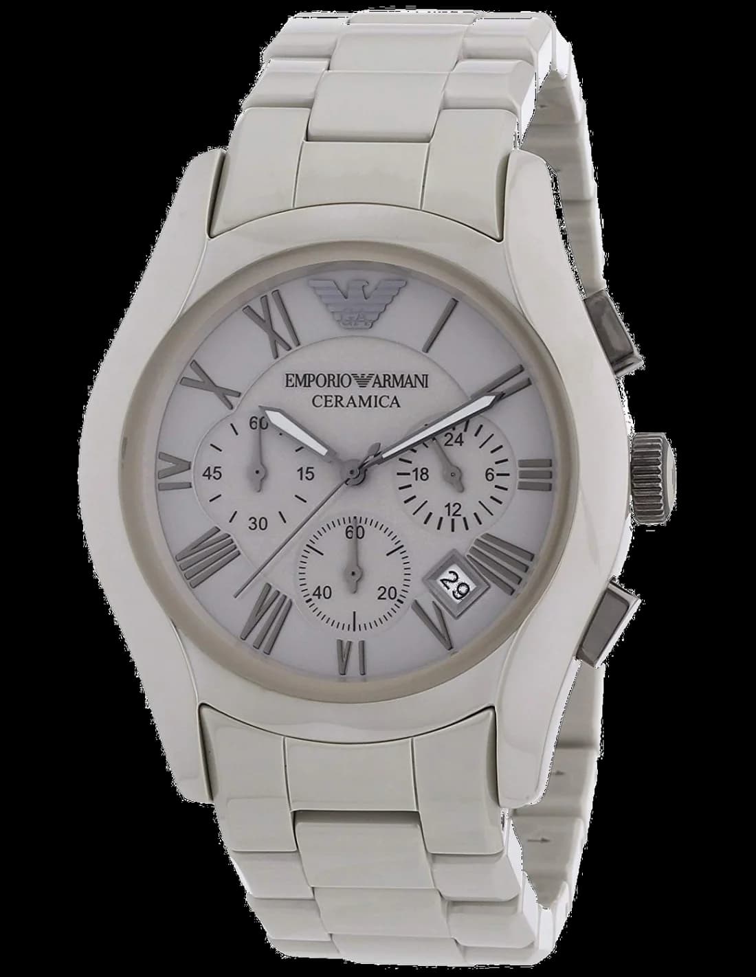 Montre Emporio Armani AR1459 en Céramique Noire Chronographe