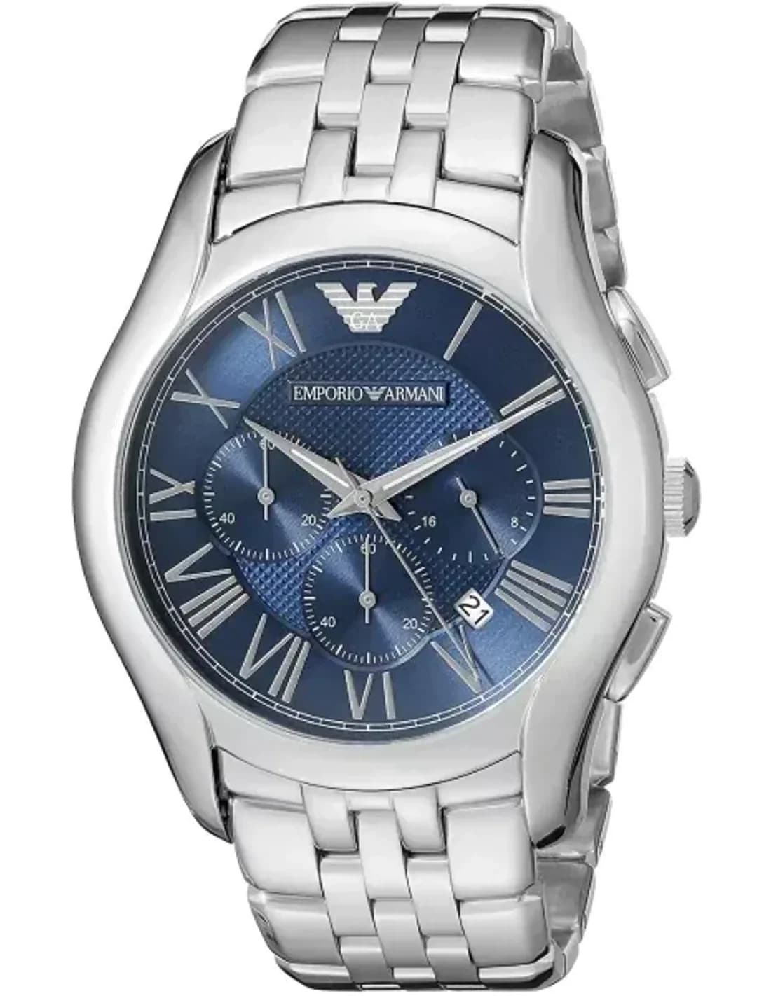 Emporio Armani AR1787 Stainless Steel and Blue Dial Watch