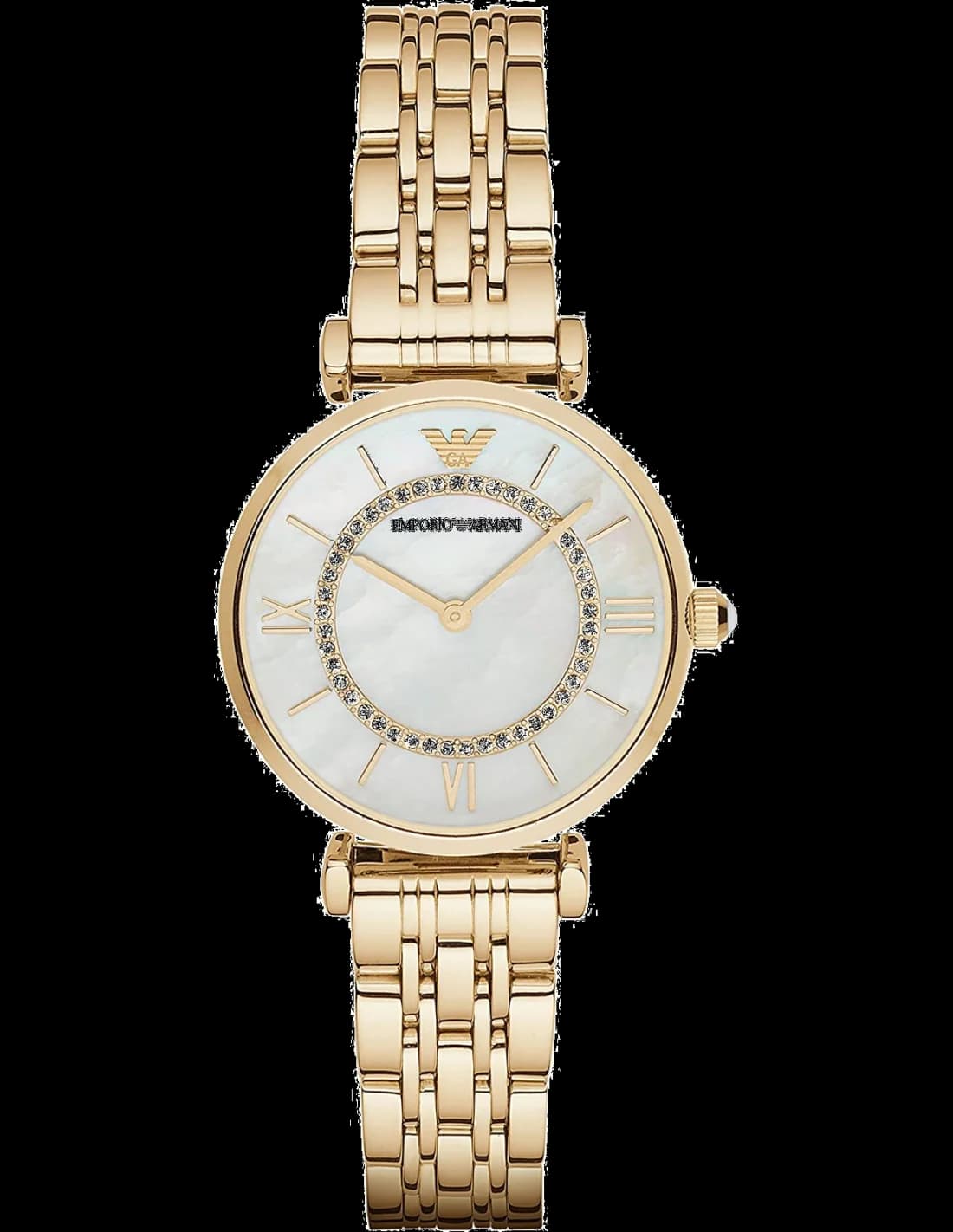 Montre Emporio Armani AR1907 en Acier Doré et Cadran Nacre