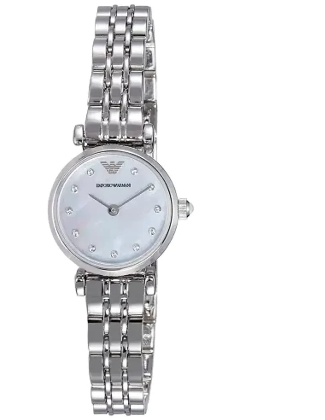Montre Femme Armani Retro AR1961 Acier Argenté